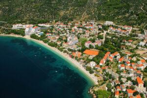 pogled s neba na Trpanj